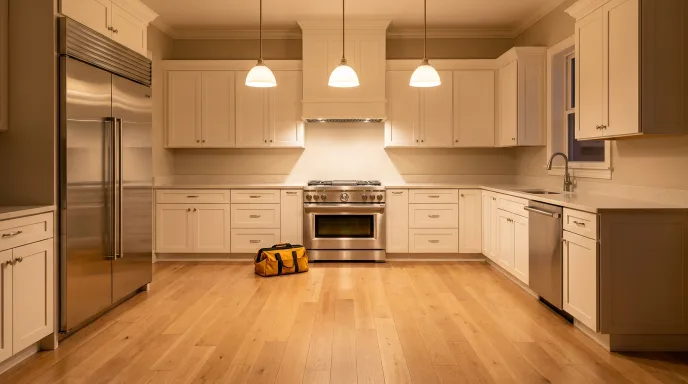 Bright laundry room with a washer and dryer in a Leander home